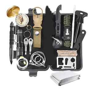 Outdoor Equipment Survival Treasure Box Survival Tool Set Multi Functional Field First Aid Box SOS Emergency Supplies