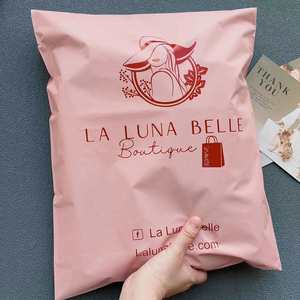 Sobre de Polímero Ecológico de Diseño Personalizado en Rosa y Varios Colores para Envíos Postales y Bolsas para Ropa - Product Image 6