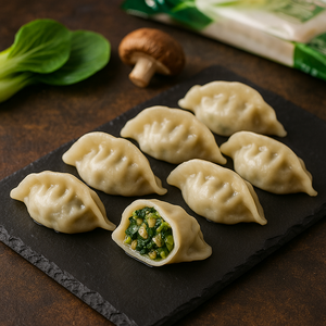 ซาควน ซาลตี้ ซอฟท์ คัปเปอร์ แอนด์ ทอฟู ดัมพลิงส์ (เจียวซือ) ขนมผักแช่แข็งในถุงพร้อมกะหล่ำปลีสด - Product Image 2