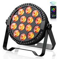 Projecteur PAR 14 LED RGBW 4-en-1 pour Scène, Éclairage DMX à Mélange de Couleurs pour Fêtes, DJ, Spectacles Disco avec Contrôle par Application