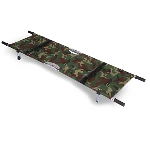 Professional Manufacture Light Cheap Prices Aluminum 2 Section Canvas Hospital Folding Stretchers