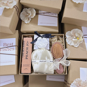 LANJO Wedding Salon Opening Gift Set With Silk Pouch Hairbrush Soap And Peach Jo+ Product For Mother's Day - Product Image 1