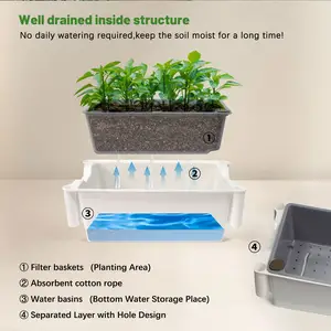 Hydroponics Growing System Water Tank Smart Indoor Garden LED Grow Lights For Vegetable Fruits And Flower Growth