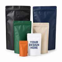Pochette souple mate durable refermable avec fermeture éclair, qualité alimentaire, anti-humidité, impression personnalisée, emballage alimentaire pour bébés et animaux de compagnie (MOPP)