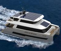 Yacht catamaran de luxe MAYA en fibre de verre, 2x1000HP, moteurs diesel inboard, vitesse de 21 nœuds, 1 chambre principale, 3 cabines pour invités, 2 cabines pour l'équipage