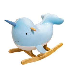 Nouveau cheval à bascule en bois pour enfants, série Ocean classique, cadeau pour enfants - Product Image 1