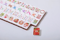 Ubin Mahjong Amerika Bertema Kucing Lucu, Berlapis Ganda, Akrilik, Portabel, Tahan Lama, Ramah Lingkungan, dan Mewah untuk Gaya Natal