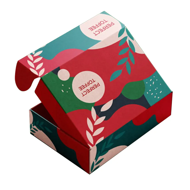 Vince la scatola di spedizione pieghevole di colore rosso rosa volante logistica scatola di imballaggio espresso scatola di cartone per abbigliamento personalizzato