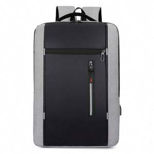 Mochila Escolar Unisex de Gran Capacidad, Diseño Simple, para Viajes de Negocios, con Puerto USB para Carga, Nueva Mochila Escolar Transfronteriza - Product Image 6