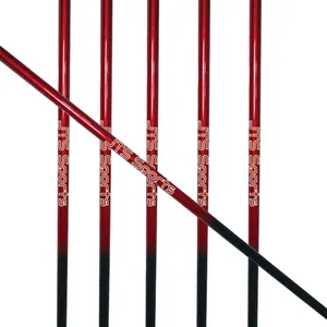 Red Graphite Golf Shaft For Driver Wood Hybrid Iron Wedge Putter Carbon Shaft Offers Lightweight Options