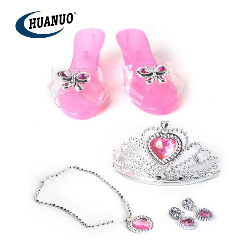 Kit Princesse Jojoin 3 Chaussures + Licorne Sac + Jupes + Bijoux – Déguisement Fille 3-6 Ans – Carnaval, Halloween, Anniversaire