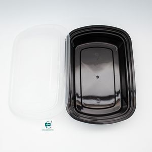 <b>Clear</b> Rectangular Plastic Food Storage Container with Tight Seal Lid, Reusable BPA-Free <b>Box</b> for Meal Prep and Takeaway - Product Image 5