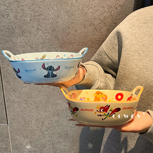 <span class=keywords><strong>Assiette</strong></span> à dîner en céramique de dessin animé <span class=keywords><strong>Disney</strong></span>, plaque à pâtisserie pour un usage domestique, des fêtes, l'école et un cadeau de Noël - Product Image 4