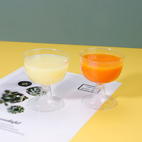 Gobelets à dessert miniatures de 95/130 ml, petits gobelets à dessert en plastique transparent, verres à crème glacée, verres à pudding, gobelets de service pour apéritifs