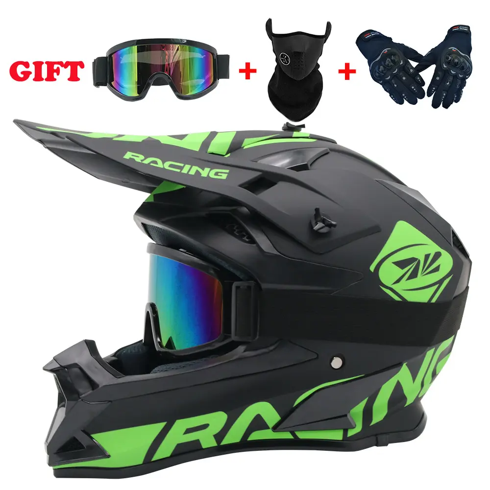 Top-Grade Fashion motorcycle Full Face hat Youth Adults Dirt Bike ATV motocross off road Helmet