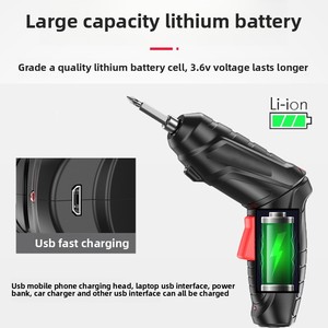 Großhandel 3,6 V Multifunktions-Haushalts-Elektroschraubendreher-Werkzeugs atz Benutzer definierter OEM-Lithium-Elektro bohrer - Product Image 3