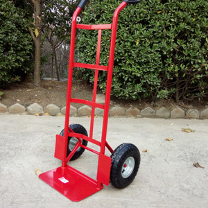 Tiger Cart Two Wheeled Handcart 200kg Capacity Steel Frame Inflatable Wheels Heavy Duty Platform Warehouse Trolley HT1830 - Product Image 2