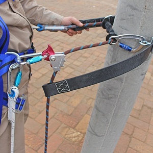 En tendencia: Kit de seguridad para escalada de postes eléctricos, cinturón anticaídas, conjunto de arnés de rescate ajustable y cuerda para la siderurgia - Product Image 3