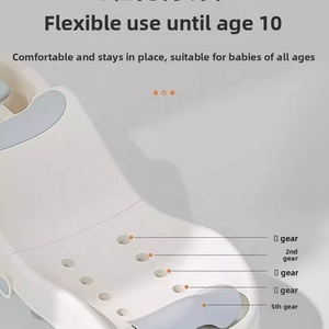 Chaise pliante en plastique pour le bain des bébés et des tout-petits, siège inclinable pour le lavage des cheveux, ensemble de bain pour nouveau-nés - Product Image 3