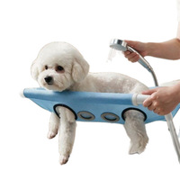 USMILEPET Table de toilettage pliable en acier inoxydable pour animaux de compagnie, anti-rayures et anti-morsures, pour le bain et la coupe des ongles des chiens et des chats