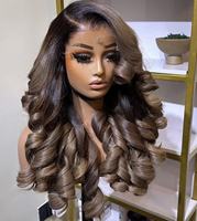 Perruque sans colle en cheveux naturels bouclés des Caraïbes, perruque frontale HD Lace 5x5, perruque HD en cheveux humains, perruque coupe pixie, perruque bouclée naturelle birmane