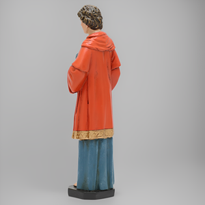 Statua di San Giovanni Battista in Resina, Modello Unico Cattolico Religioso Cristiano Dipinto a Mano - Product Image 4