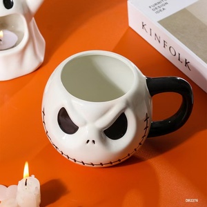 Taza de Café de Cerámica con Diseño de Sonrisas Malvadas, Regalo Novedoso de Halloween, 300 ml de Capacidad, Apta para Microondas y Lavavajillas, Regalos de Dibujos Animados - Product Image 3