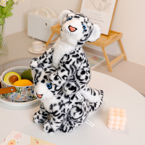 Jouets en peluche de vente chaude, série d'animaux sauvages-léopard des neiges, accepter la personnalisation, pour les enfants - Product Image 6