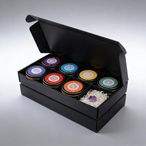 ชุดเทียนหอมเจ็ดจักระสุดหรู พร้อมคริสตัลบำบัดจักระ กลิ่นหอมสำหรับผู้หญิง ใช้สำหรับโยคะและการผ่อนคลาย - Product Image 5