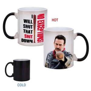 Tasses à café en porcelaine blanches et noires semi-émaillées pour sublimation avec logo – Vente en gros - Product Image 2