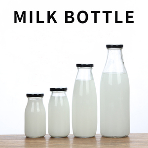 Nhà Máy Trực Tiếp Cổ Điển 200Ml 250Ml 500Ml <span class=keywords><strong>1</strong></span> Lít Chai Thủy Tinh Rỗng Với Nắp Kim Loại - Product Image 6