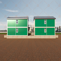 Maison modulaire en conteneur portable à deux étages, structure en acier, bureau modulaire en conteneur, bâtiment, dortoir, hôtel