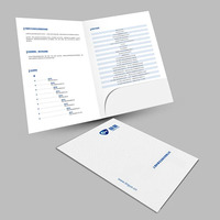 Porte-documents professionnel en papier avec impression personnalisée pour usage professionnel