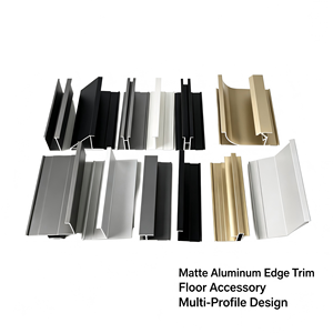 Profils décoratifs modernes en alliage d'aluminium pour extérieur et intérieur, plinthes dissimulées, garnitures de bordure de balcon, panneaux muraux - Product Image 1
