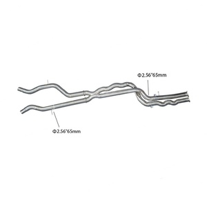 Stainless Steel 65mm Equal Length Mid Pipe Exhaust for BMW M3 M4 F80 F82 F83 S55 3.0T 2014-2019 - Product Image 1