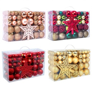 Boîte cadeau portable, décorations de Noël en plastique, ornements suspendus pour sapin de Noël, décorations pour fêtes de fin d'année à la maison, vente en gros - Product Image 1