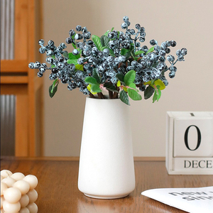 Yapay bitki sahte çiçek Holly çilek kızılcık ve yaban mersini ev dekor düğün süsleme fotoğraf Propsand için - Product Image 6