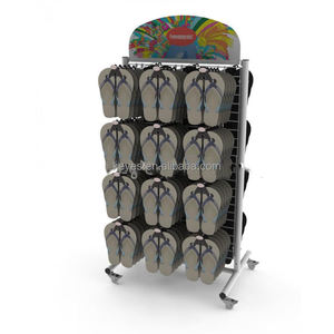 Soporte <span class=keywords><strong>vertical</strong></span> para exhibición de zapatos Tiendas al por menor Estante de exhibición Accesorios Estante de exhibición de Chanclas de metal - Product Image 6