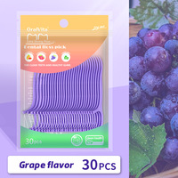 Lot de cure-dents en plastique personnalisés, colorés, aromatisés à la menthe, pour le nettoyage des dents