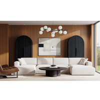 Canapé modulaire de luxe léger Ferly, vente directe d'usine, style américain classique, pour salon