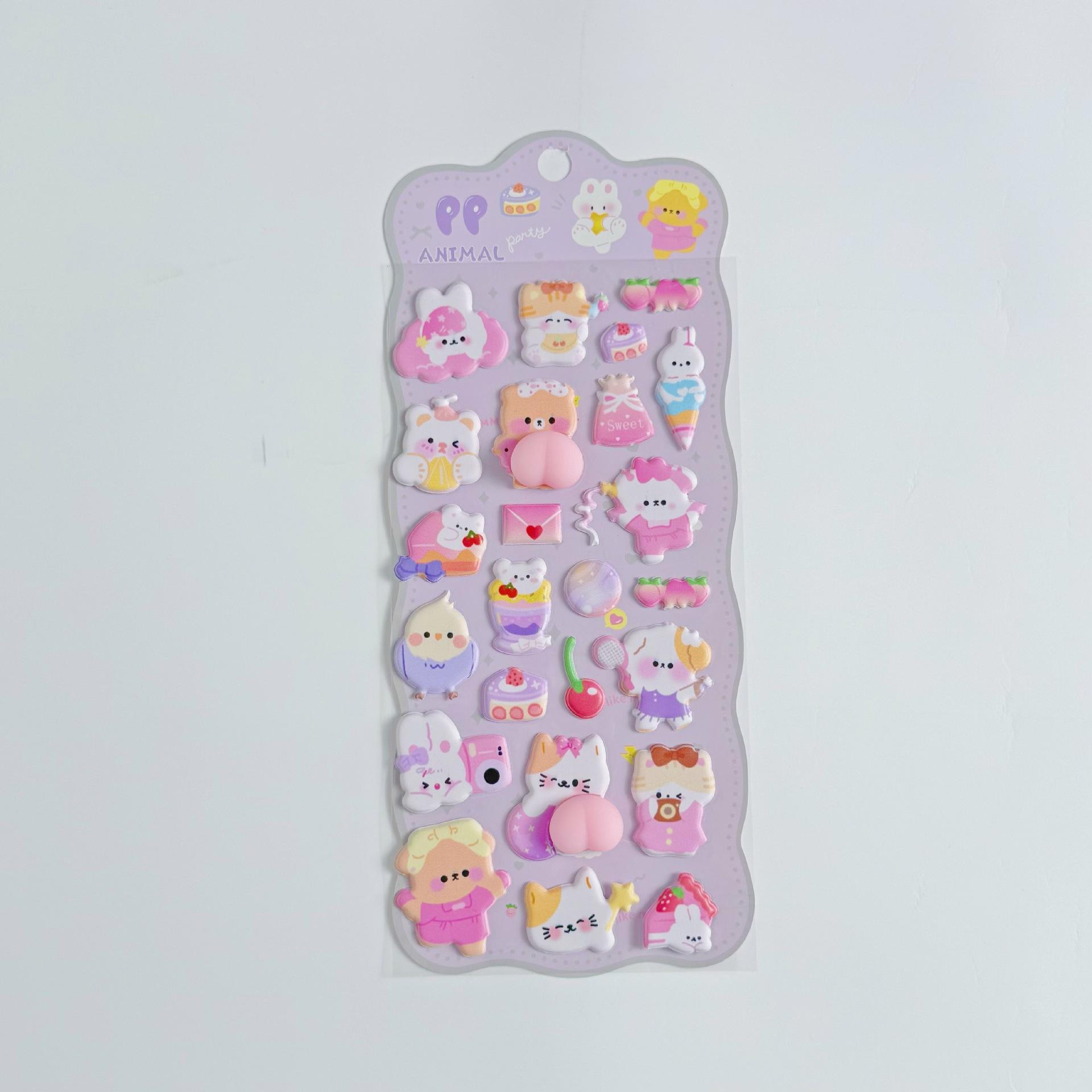 Autocollant de fesses style chaton