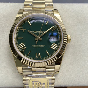 Montre mécanique étanche de qualité supérieure 41 mm, usine PPM, acier 904L, mouvement 3255, 228238, poids 208 g, montre verte, modèle Président - Product Image 1