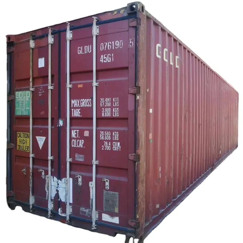 40ft pengiriman kontainer baru transportasi laut standar ISO laut 12m 40 stok untuk dijual kargo kering panjang kaki