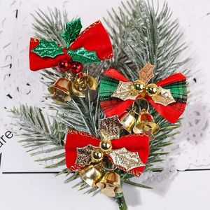 Christmas Bell Decor Bow Bell Cable <b>Ties</b> For Gift Box Sealing Xmas <b>Tree</b> Hair Accessories DIY Handmade Parts - Product Image 1
