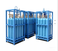 Bouteille de gaz argon 40L, réservoir sous pression en acier sans soudure haute pression pour le stockage d'oxygène, d'hydrogène et d'azote
