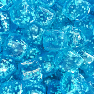 Balles <span class=keywords><strong>anti</strong></span>-<span class=keywords><strong>stress</strong></span> en forme de glaçons avec des flocons de neige, silencieuses, de forme carrée, jouet sensoriel <span class=keywords><strong>anti</strong></span>-anxiété, à remontage lent - Product Image 4