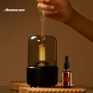 Aromacare Mini-Unsb Ätherisches Öl Aromatherapie tragbar 120 ml Kerzenlicht Aroma-Diffusor