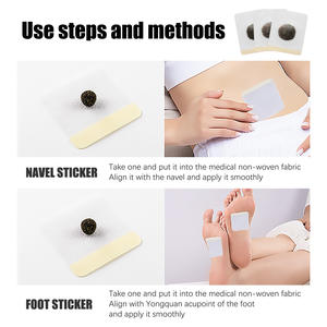 สติกเกอร์สะดือเพรียวบางสมุนไพรธรรมชาติเผาผลาญไขมันยาจีน - Product Image 5