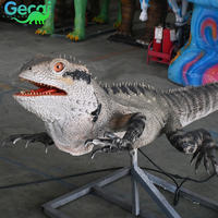 Modèle d'animal caméléon animatronique en silicone grandeur nature pour la décoration de parc