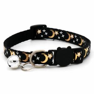 Collier de <span class=keywords><strong>chien</strong></span> chat étoile <span class=keywords><strong>lune</strong></span> plaqué or collier de chat boucle collier de chat réfléchissant - Product Image 6